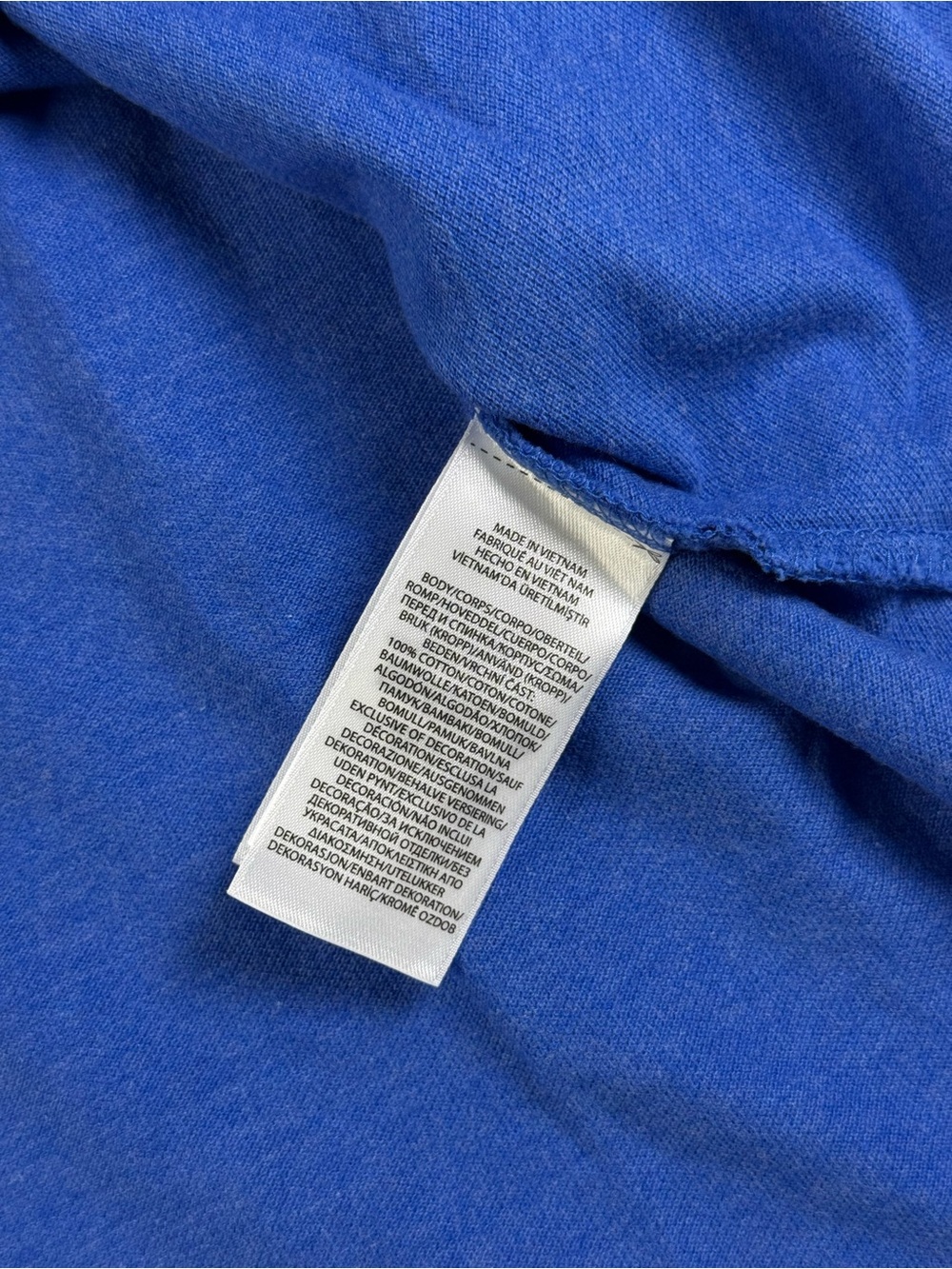 Polo Ralph Lauren Mens L Classic Fit Blue Cotton Polo Shirt Orange Pony - Picture 8 of 10